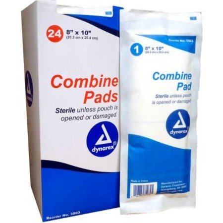 KEMP USA Combine/ABD Pads Sterile 8X10, 24 PCS 11-045-8x10